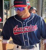 Player wearing a Team America jersey